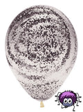 Graffiti Black/Marble bedruckte Crystal Clear 30cm 12" Latex Luftballons Sempertex