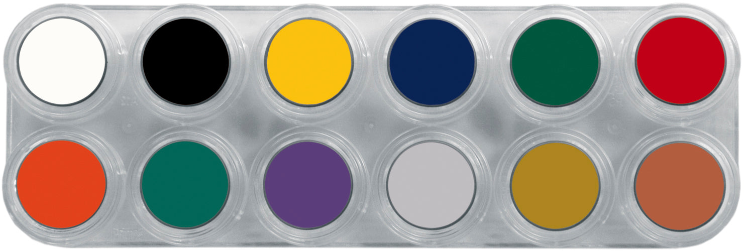 Grimas Crème Make-up Pure Palette F - 12 x 2,5 ml