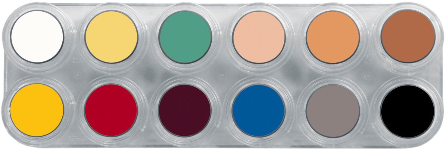 Grimas Crème Make-up Pure Palette L - 12 x 2,5 ml