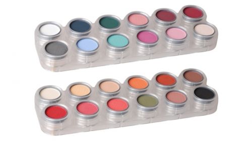 Grimas Eyeshadow - Rouge  Palette 24  FK (FK1+FK2) - 24 x 2g
