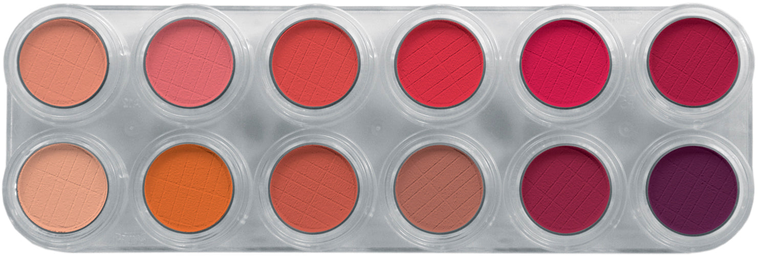 Grimas Eyeshadow - Rouge  Palette 12  RC - 12 x 2g