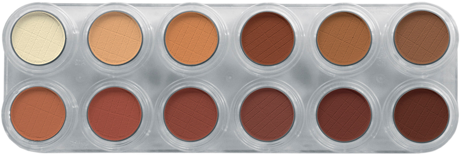 Grimas Eyeshadow - Rouge  Palette 12  RH - 12 x 2g