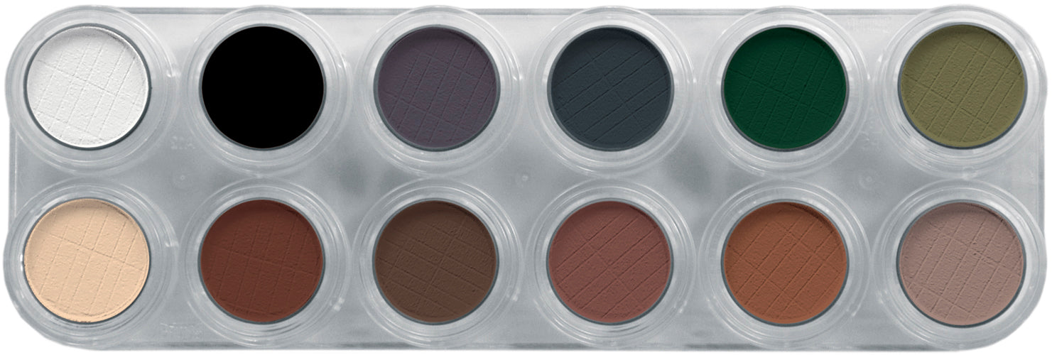 Grimas Eyeshadow - Rouge  Palette 12  UX - 12 x 2g