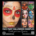 Grimas Heft Face Painting 10 verschiedene Schminkideen Halloween