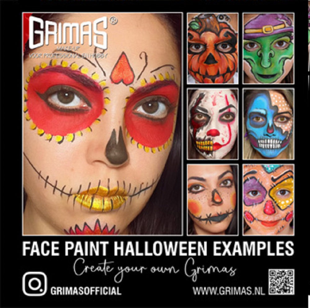 Grimas Heft Face Painting 10 verschiedene Schminkideen Halloween