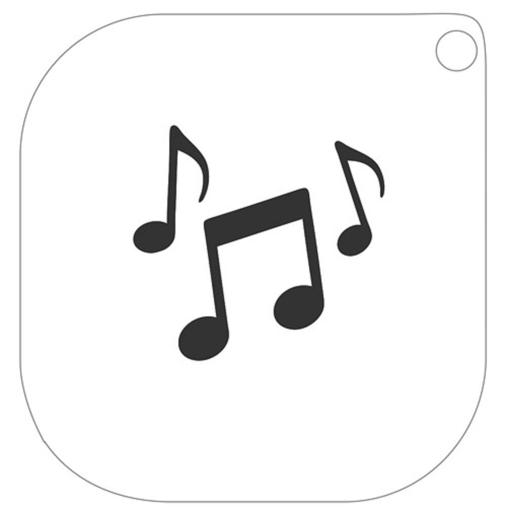 Grimas Schminkschablone Musiknote Nr. 64