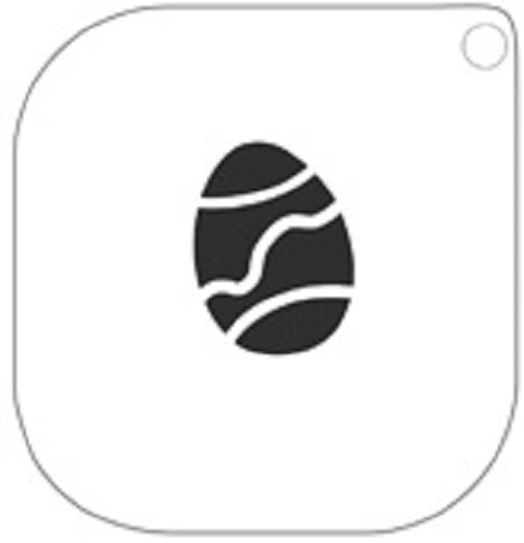 Grimas Schminkschablone Osterei Nr. 53 Make up Template
