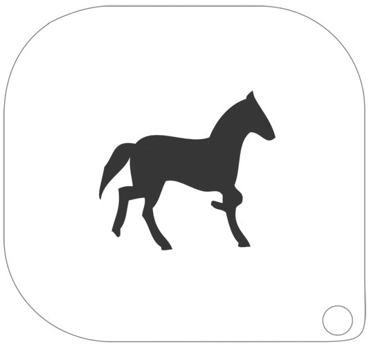 Grimas Schminkschablone Pferd im Trab Nr. 90