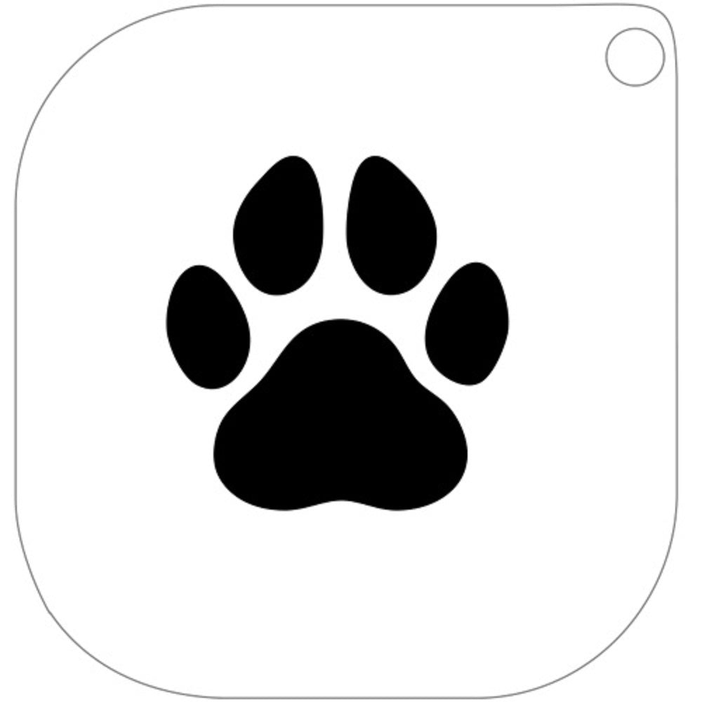 Grimas Schminkschablone Pfotenabdruck Paw Nr. 134