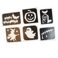 Grimas Selbstklebende Glitzer Tattooschablonen Set Halloween