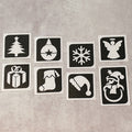 Grimas Selbstklebende Glitzer Tattooschablonen Set Christmas 2