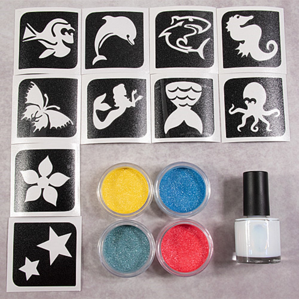 Grimas Sparkling Powder Set Aqua