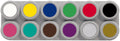 Grimas Water Make-up Palette 12 A (12 x 2,5 ml)