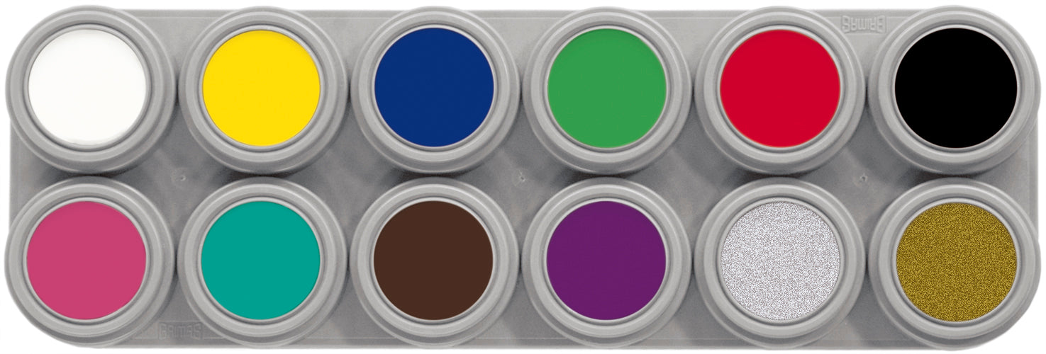 Grimas Water Make-up Palette 12 A (12 x 2,5 ml)