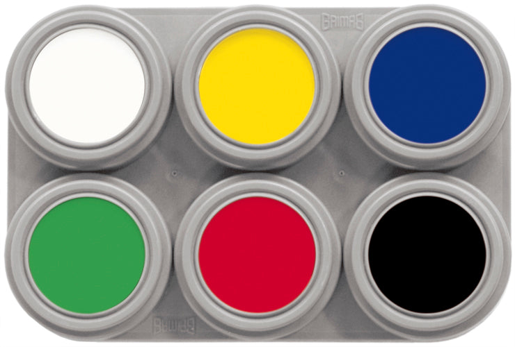 Grimas Water Make-up Palette 06 (6 x 2,5 ml)