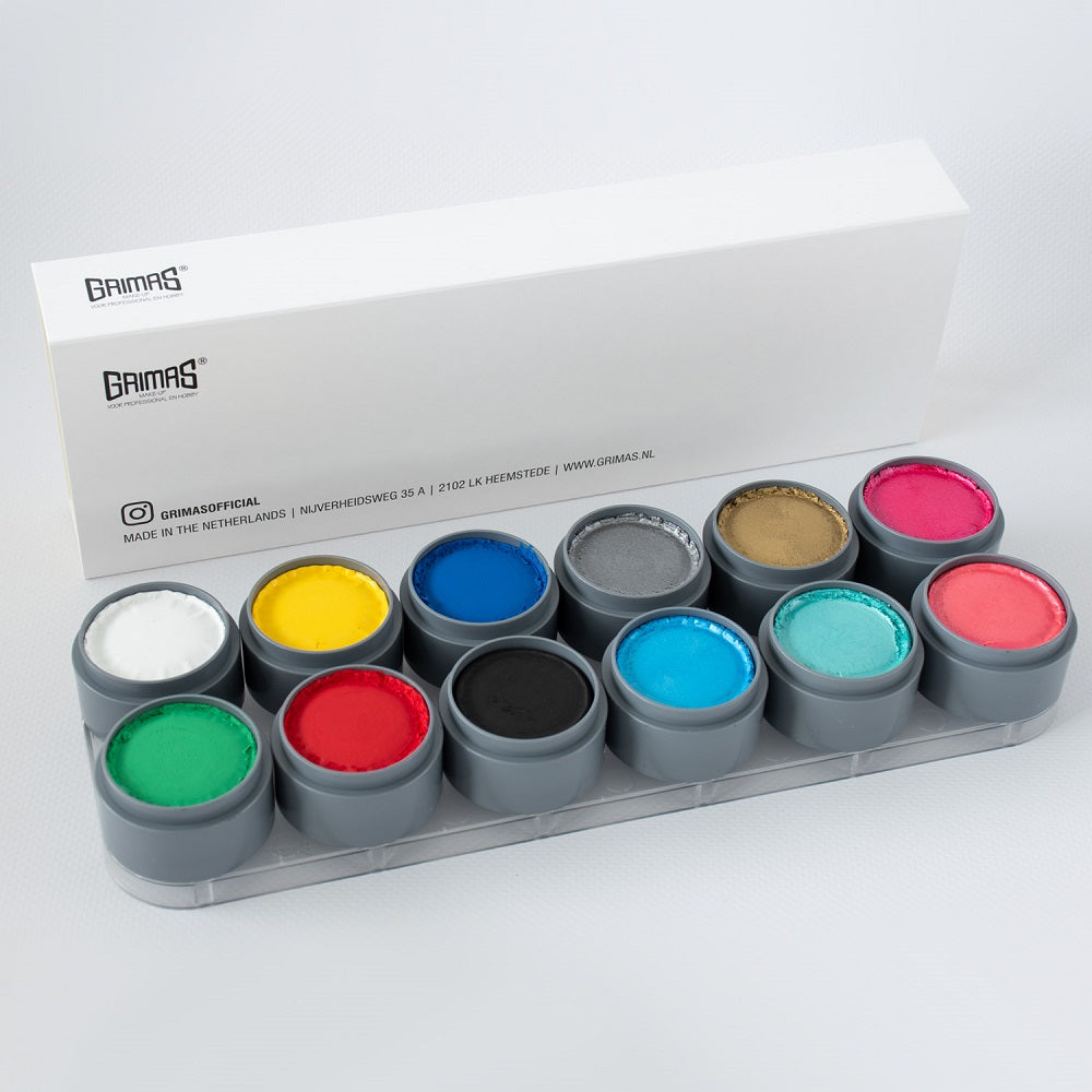 Grimas Water Make-up Pure Palette 6 P6 XL (12 x 15 ml)