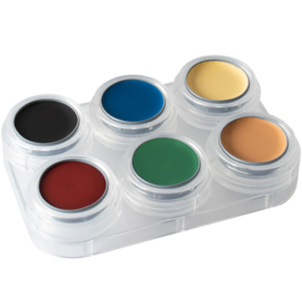 Grimas Crème Make-up Pure Palette BRUISE 6 x 2,5 ml