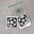 Grimas Selbstklebende Glitzer Tattooschablonen Football (Fußball) 15 Stück