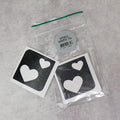 Grimas Selbstklebende Glitzer Tattooschablonen Hearts (Herzen) 15 Stück