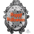 Gruseliger Spiegel Happy Halloween Folienballon 78cm