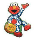 Halloween Elmo mit Kürbislaterne Sesamstraße Folienballon 97cm 38"