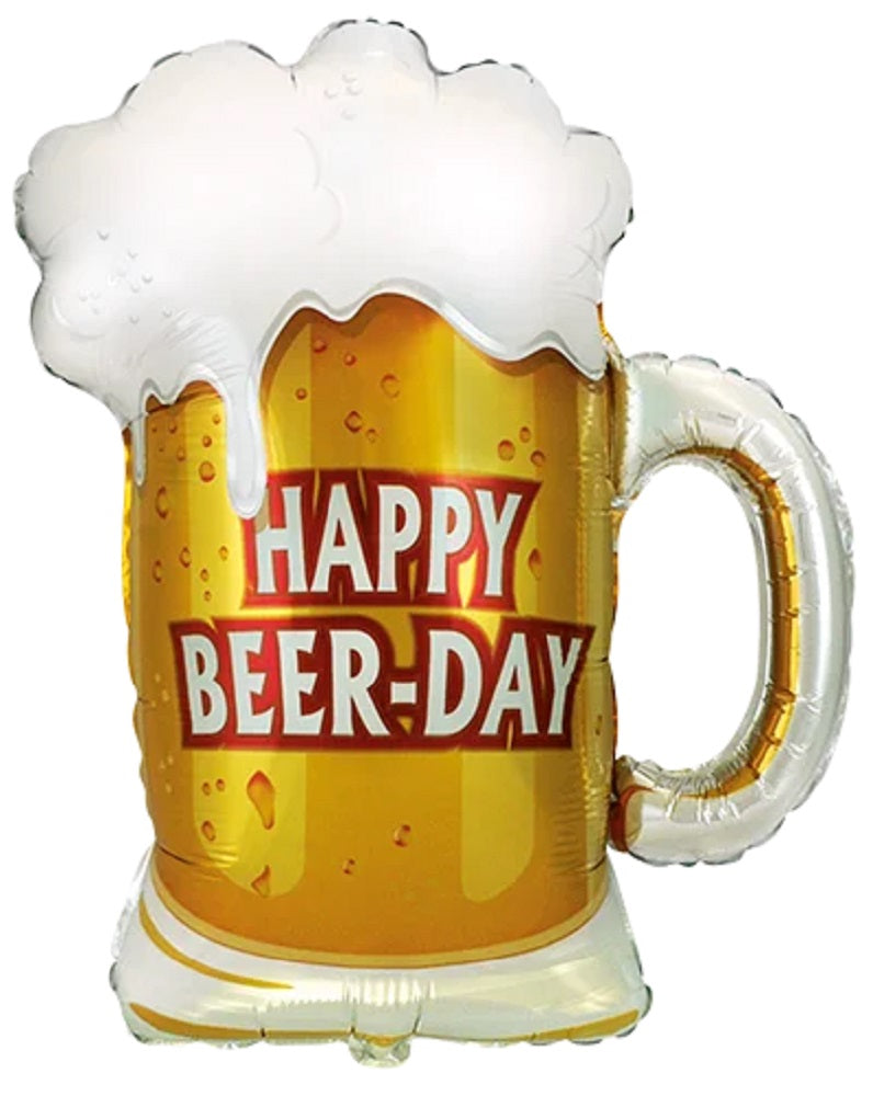 Happy Beer Day Bierkrug Folienballon 68 x 65cm