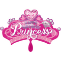 Happy Birthday Princess Crown Folienballon - 81cm 31''