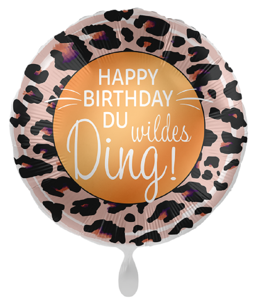Happy Birthday du wildes Ding Folienballon 43cm 17"