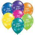Happy New Year Party Fantasy Sortiment 27,5cm 11" Latex Luftballons Qualatex