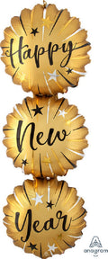 Happy New Year Satin Infused Folienballon 96 cm 38 Inc