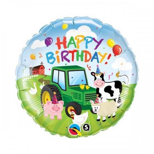 Happy Birthday Bauernhof Folienballon 45cm 18"