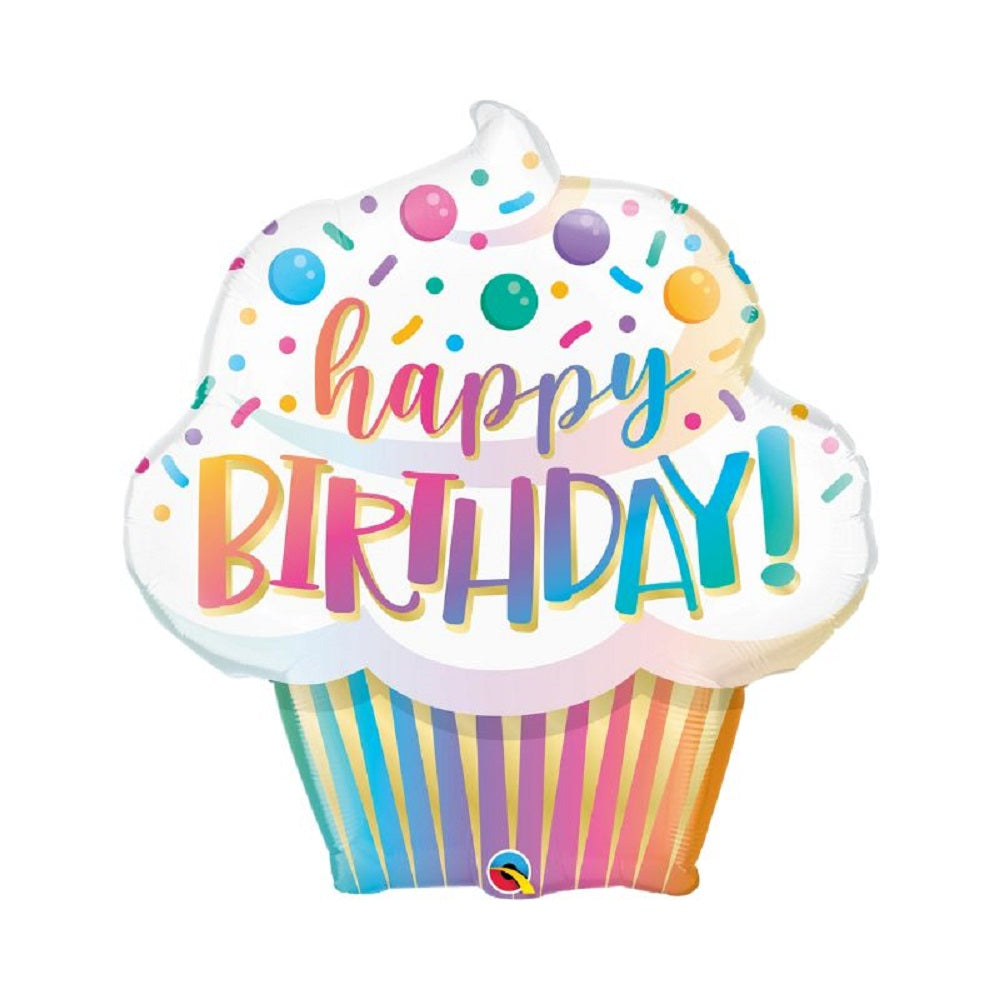 Happy Birthday Cupcake Folienballon 79cm 31''