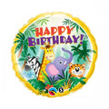 Happy Birthday Dschungel Folienballon 45cm 18"