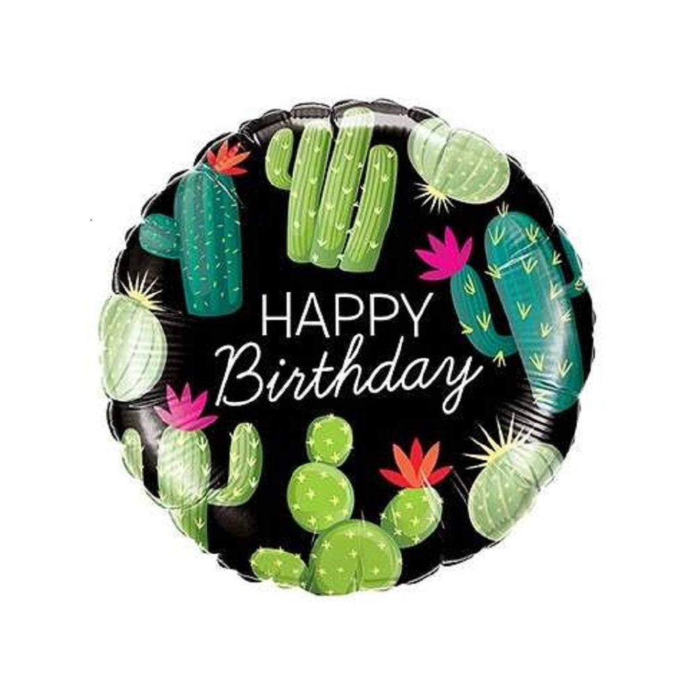 Happy Birthday Kakteen Folienballon 45cm 18''