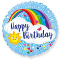 Happy Birthday Regenbogen Folienballon 45cm