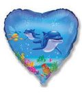 Happy Dolphin Foilienballon 45cm 18"