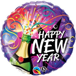 Happy New Year Folienballon - 46cm