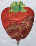 Happy Valentine´s Day Erdbeere Folienballon 45cm 18"