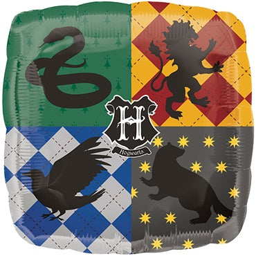 Harry Potter Wappen viereckig Folienballon - 45cm