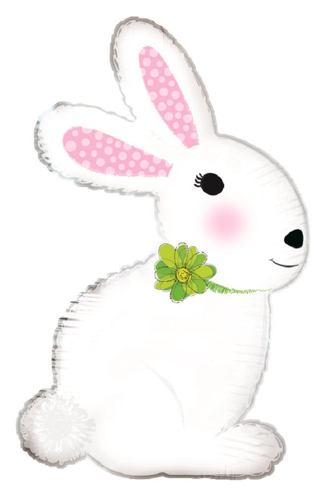 Mini Folienballon Hase seitlich 25cm 10"