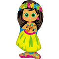 Hawaii Hula Girl Mädchen Folienballon 86cm 34"