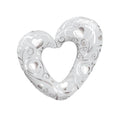 Hearts und Filigree Pearl White Folienballon - 107cm 42''