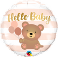 Hello Baby Bear and Balloons Folienballon 46cm 18''
