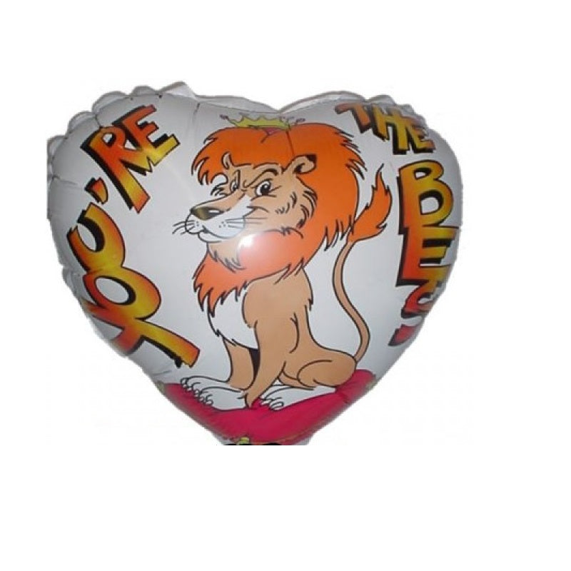 Löwe You're The Best Herz Folienballon 45cm 18"