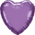 Herz Chrome Purple Folienballon Violett 45cm 18" Qualatex