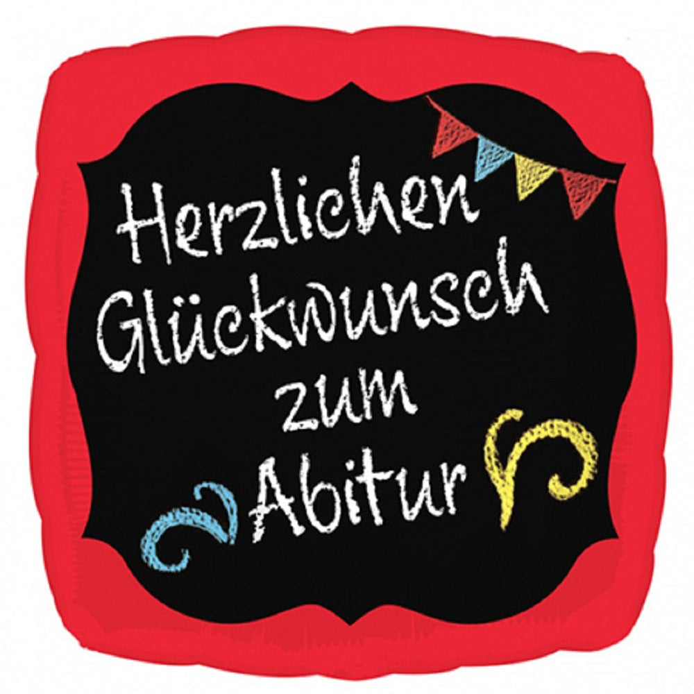 Herzlichen Glückwunsch zum Abitur Folienballon  18'' / 45cm