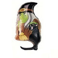 Hexe mit schwarzer Katze Folienballon 86cm 34"