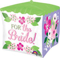 Hochzeit Für die Braut For the bride Cubez Würfel Folienballon - 38 x 38cm