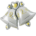 Hochzeitsglocken Folienballon 87cm 34"
