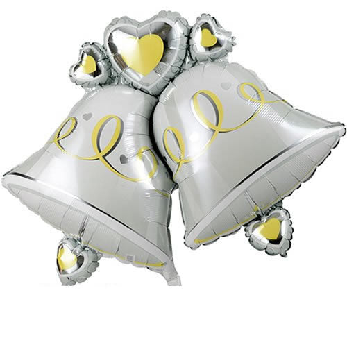 Hochzeitsglocken Folienballon 87cm 34"